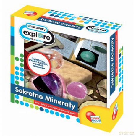 LISCIANIGIOCHI Discovery Sekretne Minerały 38572 [ZABAWKA]