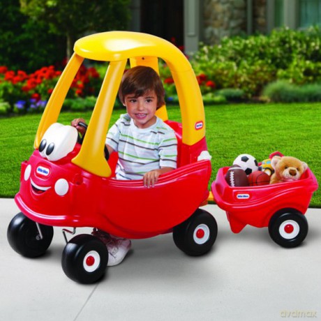 LITTLE TIKES Sam. Cozy Coupe z przyczepą 621390E3 [ZABAWKA]