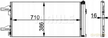 Mahle AC 363 000P Skraplacz, klimatyzacja Peugeot Fiat Citroen