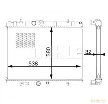 Mahle CR 1599 000S Chłodnica, układ chłodzenia silnika Opel Peugeot Citroen