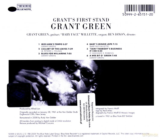 Grant Green: Grant's First Stand (RVG) [CD]