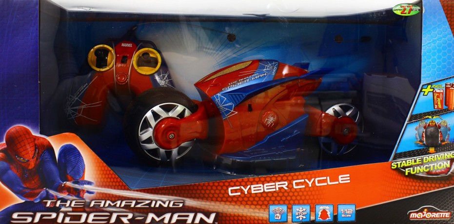 MAJORETTE Spiderman RC Cyber Motor 213089752 [ZABAWKA]