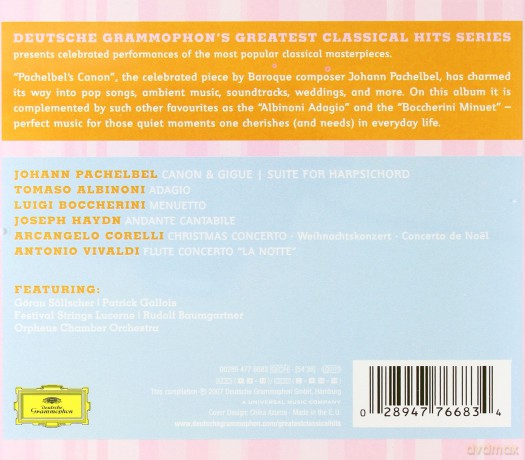 Greatest Classical Hits: Canon And Gigue [CD]