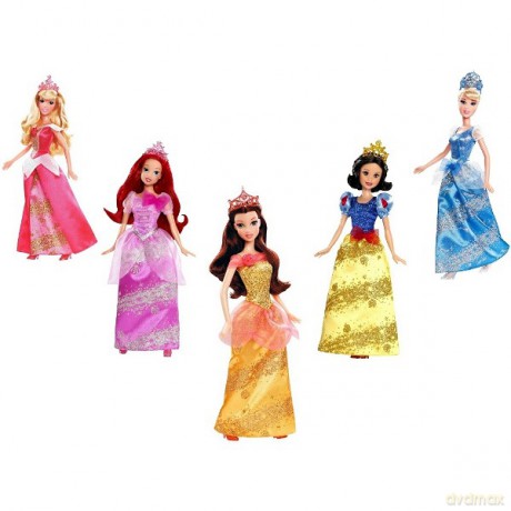 MATTEL BARBIE Lalka Błyszczące Księżniczki Disneya Y6794 [ZABAWKA]