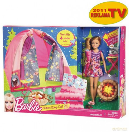 BARBIE Namiot Kempingowy V4401 [ZABAWKA]