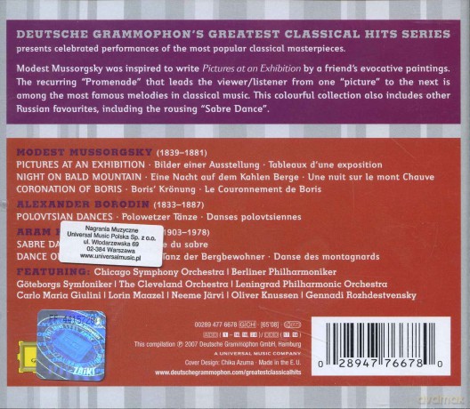 Greatest Classical Hits: Pictures At An Exhibition [CD]