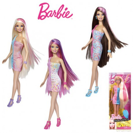 BARBIE Brunetka Wystrzałowe włosy V9516 [ZABAWKA]