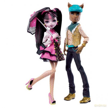 MONSTER HIGH Draculaura i Clawd Wolf V7961 [ZABAWKA]
