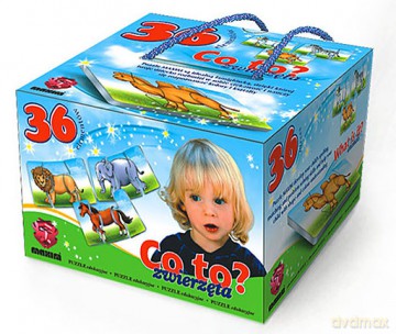 MAXIM 36 EL. CO TO? ZWIERZĘTA G360102 [GRA]