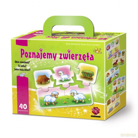 MAXIM 40 El. Poznajemy zwierzęta G400301 [PUZZLE]
