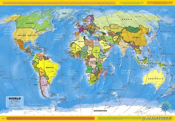 MAXIM 260 El. ŚWIAT MAPA POLITYCZNA 2600704 [PUZZLE]