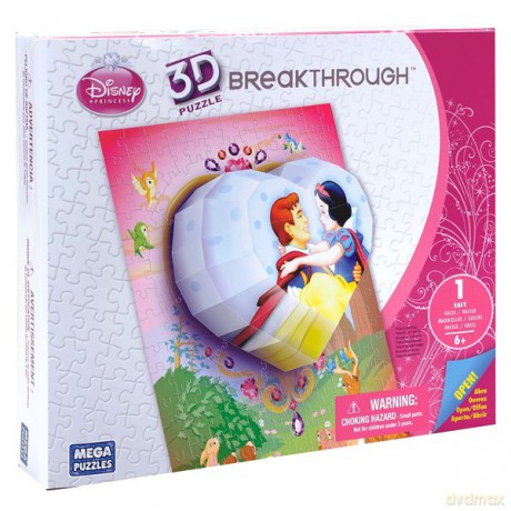MEGA BLOKS Puzzle3D Ksieżniczka Serce p1 50701EAG-4 [PUZZLE]