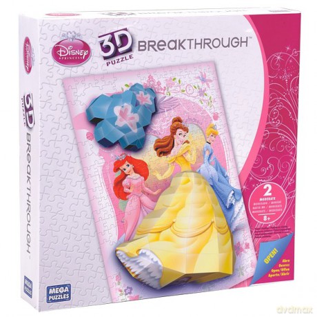 MEGA BLOKS Puzzle 3D Księżniczki poziom2 50676EAG-4 [PUZZLE]