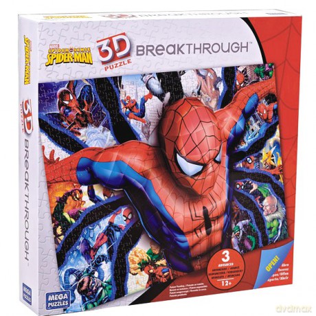 MEGA BLOKS Puzzle 3D Spiderman poziom 3 50666ANN-4 [PUZZLE]