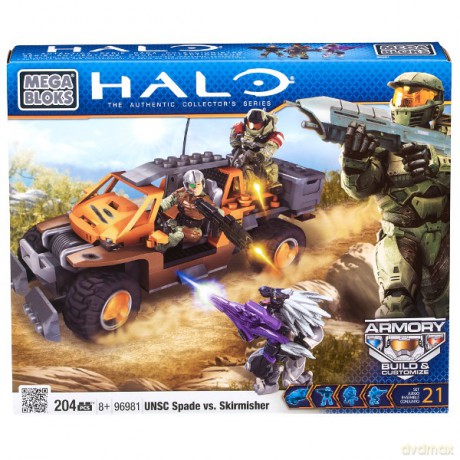 MEGA BLOKS Halo UNSC Spade vs.Skirmisher 96981U [KLOCKI]