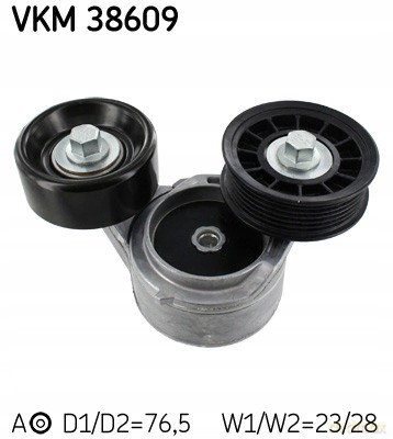 SKF VKM 38609 Rolka napinacza, pasek klinowy wielorowkowy Chrysler Dodge Jeep