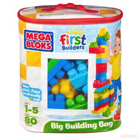 MEGA BLOKS Maxi zestaw niebieski 80 kl. 08327U [KLOCKI]