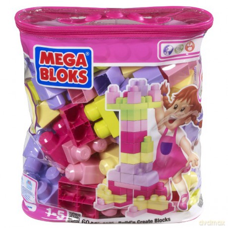 MEGA BLOKS Klocki Maxi Różowe 08193U/08195U [KLOCKI]