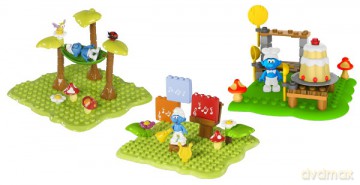 MEGA BLOKS SMERFY ZEST. Z FIGURKAMI MBS10700 [KLOCKI]