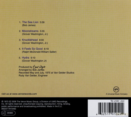 Groover Washington: Feels So Good [CD]