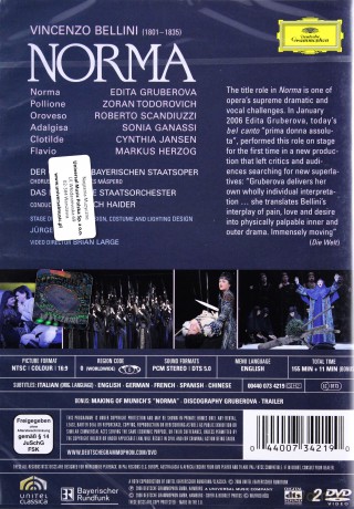 Gruberova: Bellini:Norma [2DVD]