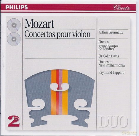 Grumiaux/Davis/Leppa: Moza: Conertos Pour Violon [2CD]