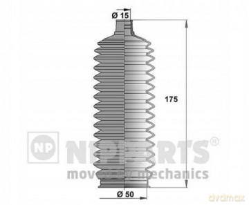 Zestaw osłon, układ kierowniczy Nipparts J2846008 Toyota Hyundai