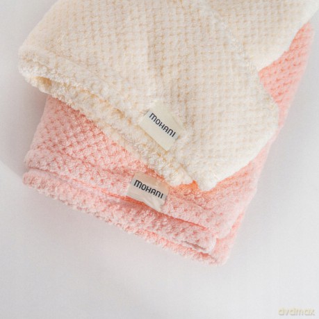 Turban - ręcznik do włosów z mikrofibry Mohani - różowy