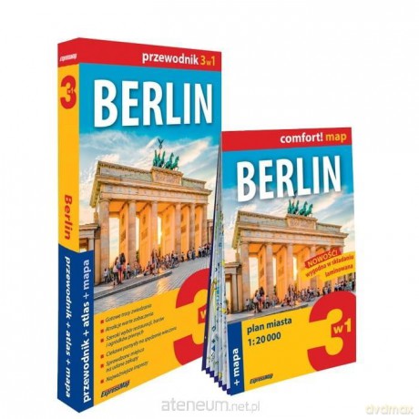 Berlin 3w1: przewodnik + atlas + mapa
