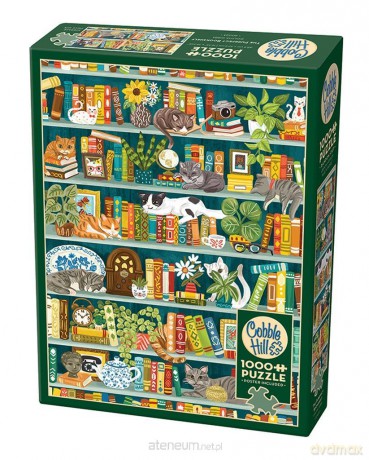 COBBLE HILL 1000 el. Miejsce dla książek i kotów [PUZZLE]