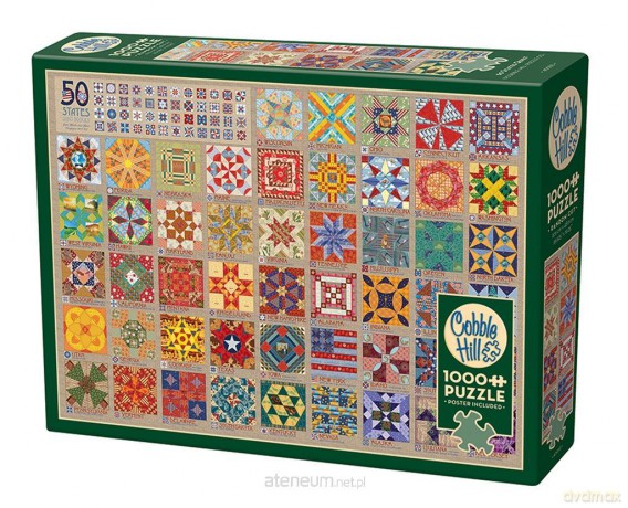 COBBLE HILL 1000 el. Pięćdziesiąt stanów Ameryki [PUZZLE]