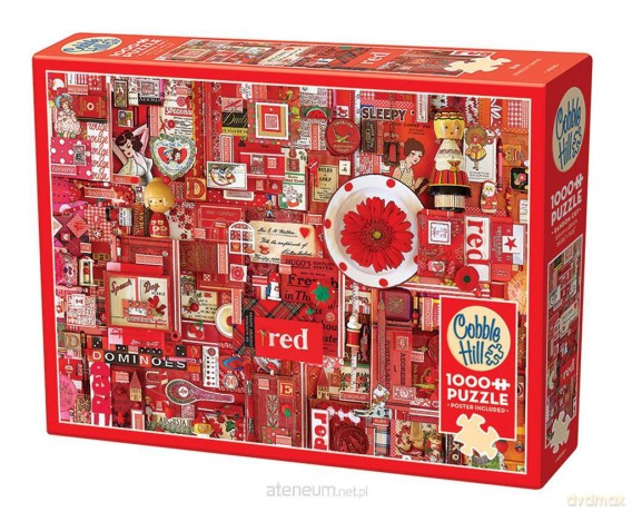 COBBLE HILL 1000 el. Pomaluj mój świat na kolor... czerwony [PUZZLE]
