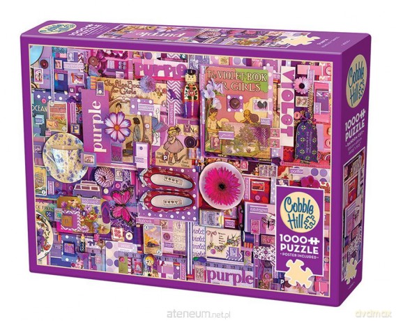 COBBLE HILL 1000 el. Pomaluj mój świat na kolor... fiolet [PUZZLE]