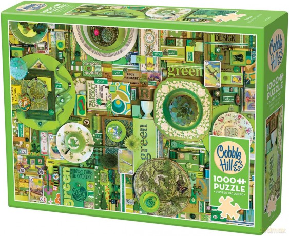 COBBLE HILL 1000 el. Pomaluj mój świat na kolor... zielony [PUZZLE]