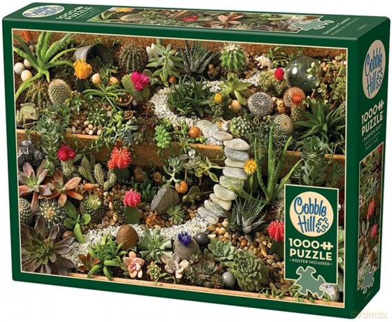 COBBLE HILL 1000 el. Sukulenty w ogrodzie [PUZZLE]