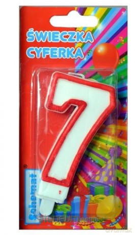 Świeczka cyferka 7