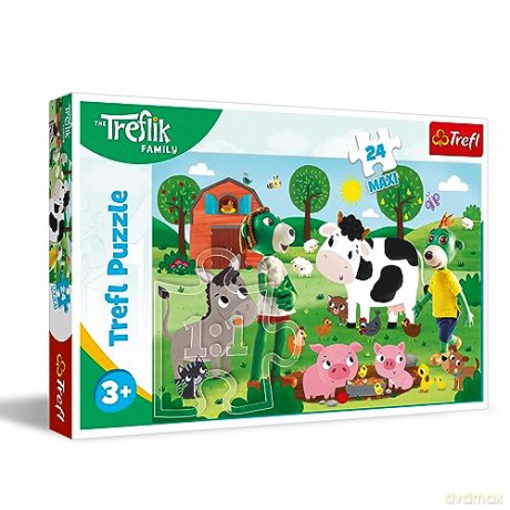 TREFL 24 el. maxi Trefliki na wsi [PUZZLE]