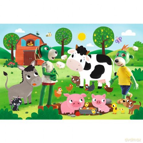 TREFL 24 el. maxi Trefliki na wsi [PUZZLE]