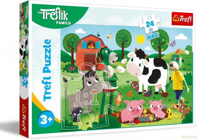 TREFL 24 el. maxi Trefliki na wsi [PUZZLE]