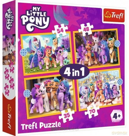 TREFL 4w1 Poznaj kucyki Pony [PUZZLE]
