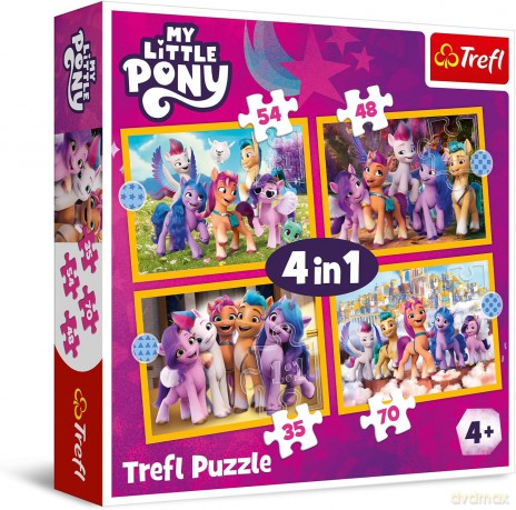 TREFL 4w1 Poznaj kucyki Pony [PUZZLE]
