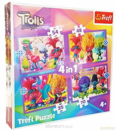 TREFL 4w1 Trefliki na wakacjach [PUZZLE]