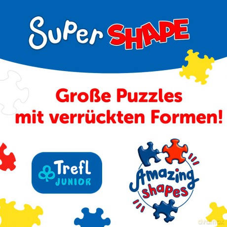 TREFL 60 el. Super Shape XXL Trefliki w stadninie [PUZZLE]