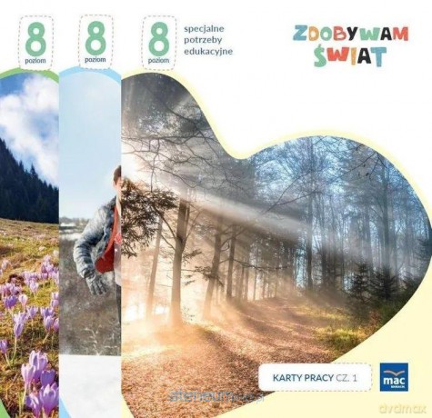 Zdobywam świat Karty pracy cz.1-3 Poziom 8 - Justyna Hadryś [KSIĄŻKA]