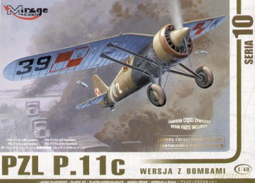 MIRAGE PZL P.11c Wersja z Bombami 48102 [MODELARSTWO]