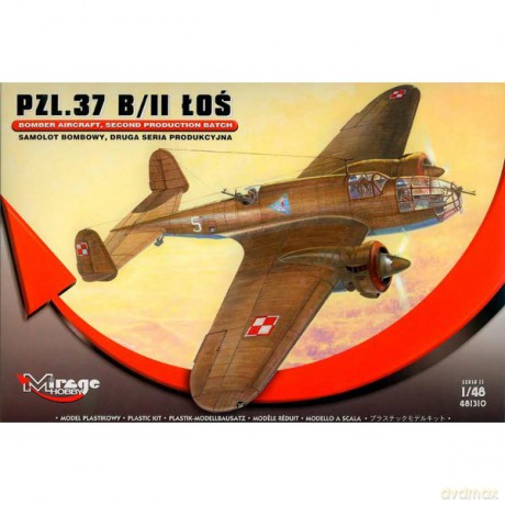 MIRAGE PZL37A Łoś Samolot Bombowy 481301 [MODELARSTWO]