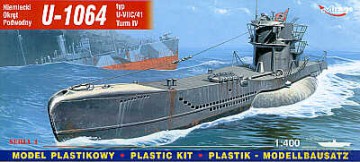 MIRAGE Niemiecki Okręt Podwodny U1064 40415 [MODELARSTWO]