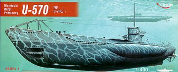 MIRAGE Niemiecki Okręt Podwodny U570 40411 [MODELARSTWO]