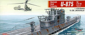 MIRAGE Niemiecki Okręt Podwodny U875 40043 [MODELARSTWO]