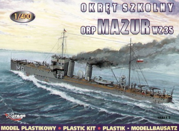 MIRAGE Okręt Szkolny ORP Mazur WZ. 35 40021 [MODELARSTWO]